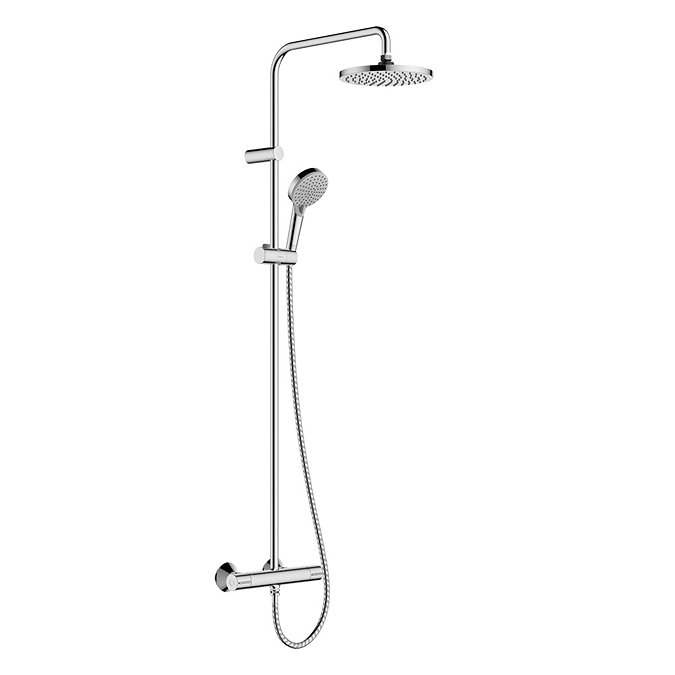 hansgrohe Vernis Blend EcoSmart Showerpipe 200 Thermostatic Shower Mixer - 26089000 Large Image