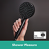 hansgrohe Vernis Blend EcoSmart Vario 2 Spray Hand Shower - Matt Black
