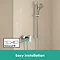 hansgrohe Vernis Blend Exposed Single Lever Shower Mixer - Chrome - 71640000  Feature Large Image