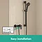 hansgrohe Vernis Blend Exposed Single Lever Shower Mixer - Matt Black - 71640670  Feature Large Image