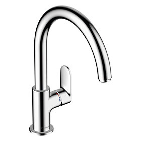 hansgrohe Vernis Blend M35 Single Lever Kitchen Mixer 260 with Swivel Spout - Chrome - 71870000 Larg