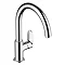 hansgrohe Vernis Blend M35 Single Lever Kitchen Mixer 260 with Swivel Spout - Chrome - 71870000 Larg