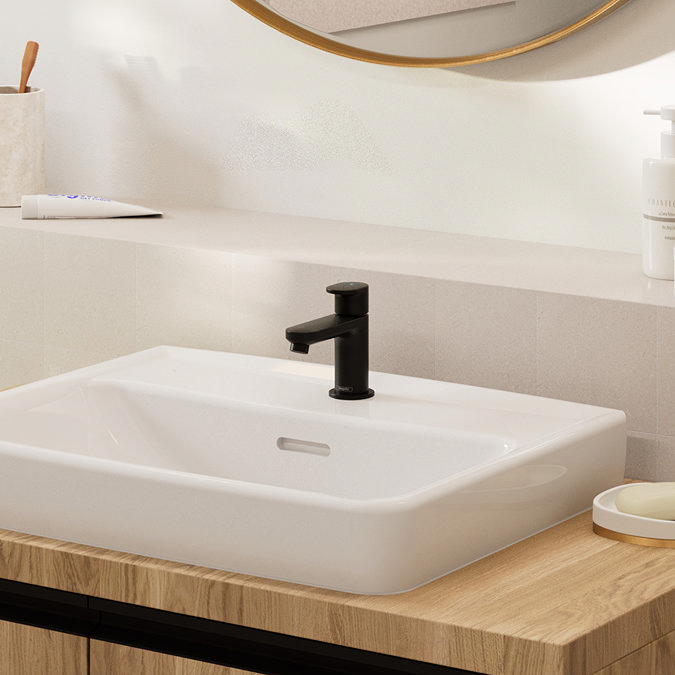 hansgrohe Vernis Blend Pillar Tap 70 for Cold Water without Waste - Matt Black