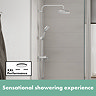 hansgrohe Vernis Blend Shower Kit with Diverter - Chrome - 26272000  Standard Large Image