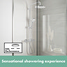 hansgrohe Vernis Blend Showerpipe 200 Thermostatic Shower Mixer - Chrome - 26276000  Standard Large 