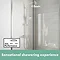 hansgrohe Vernis Blend Showerpipe 200 Thermostatic Shower Mixer - Chrome - 26276000  Standard Large 