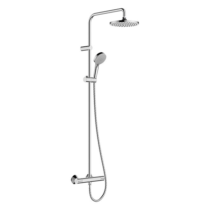 hansgrohe Vernis Blend Showerpipe 200 Thermostatic Shower Mixer - Chrome - 26276000 Large Image