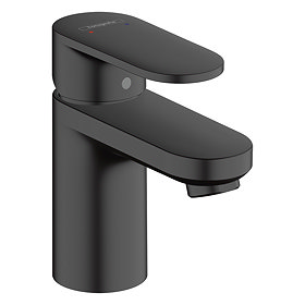 hansgrohe Vernis Blend Single Lever Basin Mixer 70 without Waste - Matt Black - 71558670 Large Image