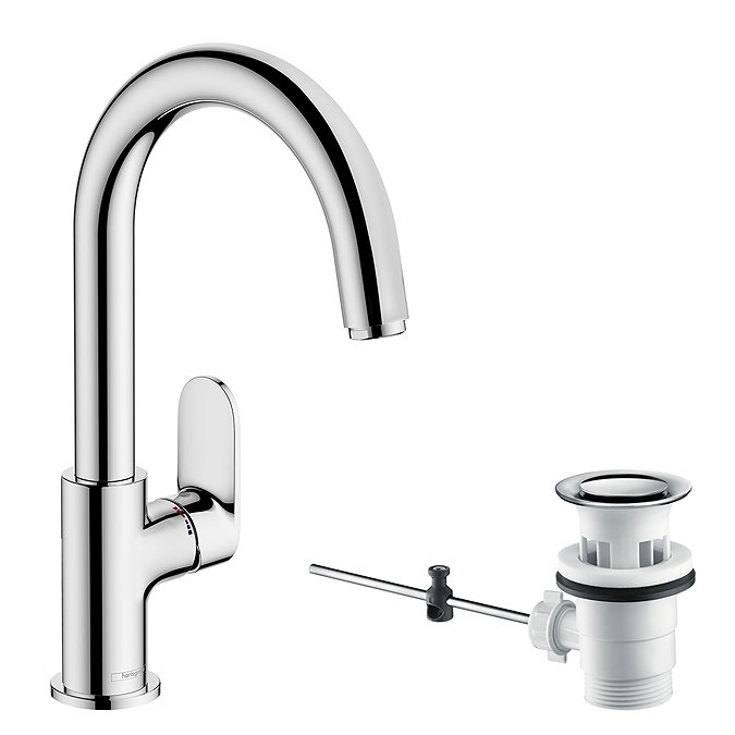 hansgrohe Vernis Blend Single Lever Basin Mixer with Swivel Spout and Pop-up Waste