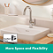 hansgrohe Vernis Blend Single Lever Basin Mixer with Swivel Spout and Pop-up Waste