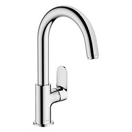 hansgrohe Vernis Blend Single Lever Basin Mixer with Swivel Spout and Pop-up Waste - 71554000 Medium