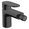 hansgrohe Vernis Blend Single Lever Bidet Mixer with Pop-up Waste - Matt Black - 71210670 Large Imag