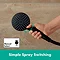 hansgrohe Vernis Blend Vario 2 Spray Hand Shower - Matt Black - 26270670  Feature Large Image