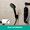 hansgrohe Vernis Blend Vario 2 Spray Hand Shower - Matt Black - 26270670  Standard Large Image