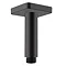 hansgrohe Vernis Shape 100mm Ceiling Shower Arm - Matt Black - 26406670 Large Image