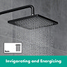 hansgrohe Vernis Shape 230 1 Spray Shower Head - Matt Black