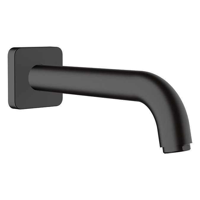 hansgrohe Vernis Shape Bath Spout - Matt Black - 71460670 Large Image