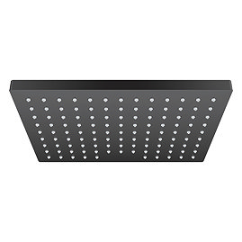 hansgrohe Vernis Shape 230 1 Spray Shower Head - Matt Black - 26281670 Large Image