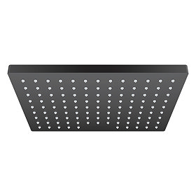 hansgrohe Vernis Shape 230 1 Spray Shower Head - Matt Black - 26281670 Large Image