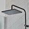 hansgrohe Vernis Shape EcoSmart Shower Kit with Diverter - Matt Black - 26289670  Profile Large Image