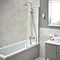 hansgrohe Vernis Shape EcoSmart Showerpipe 230 Thermostatic Bath Shower Mixer - 26098000 Profile Large Image