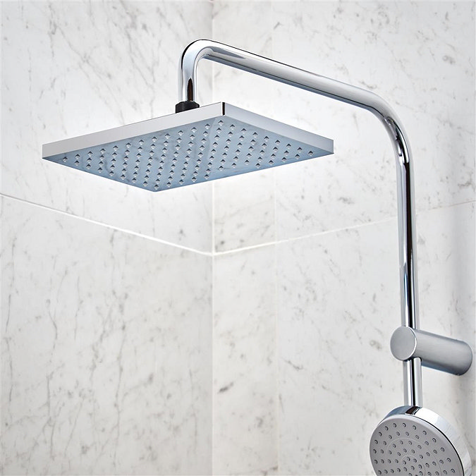hansgrohe Vernis Shape EcoSmart Showerpipe 230 Thermostatic Bath Shower Mixer - 26098000 Feature Large Image
