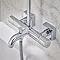 hansgrohe Vernis Shape EcoSmart Showerpipe 230 Thermostatic Bath Shower Mixer - 26098000  In Bathroom Large Image