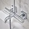 hansgrohe Vernis Shape EcoSmart Showerpipe 230 Thermostatic Bath Shower Mixer - 26098000 In Bathroom Large Image