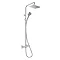 hansgrohe Vernis Shape EcoSmart Showerpipe 230 Thermostatic Shower Mixer - Chrome - 26097000  Standard Large Image