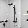 hansgrohe Vernis Shape EcoSmart Showerpipe 230 Thermostatic Shower Mixer - Matt Black