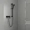 hansgrohe Vernis Shape Exposed Single Lever Shower Mixer - Matt Black - 71650670  Profile Large Image