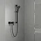 hansgrohe Vernis Shape Exposed Single Lever Shower Mixer - Matt Black - 71650670 Profile Large Image