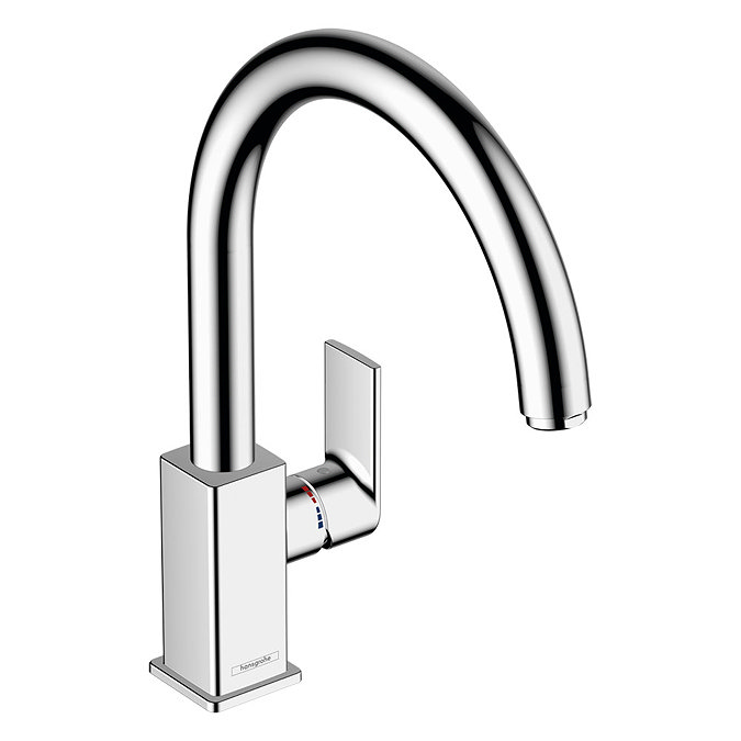 hansgrohe Vernis Shape M35 Single Lever Kitchen Mixer 260 with Swivel Spout - Chrome - 71871000 Larg