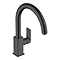 hansgrohe Vernis Shape M35 Single Lever Kitchen Mixer Tap 210 with Swivel Spout - Matt Black - 71871