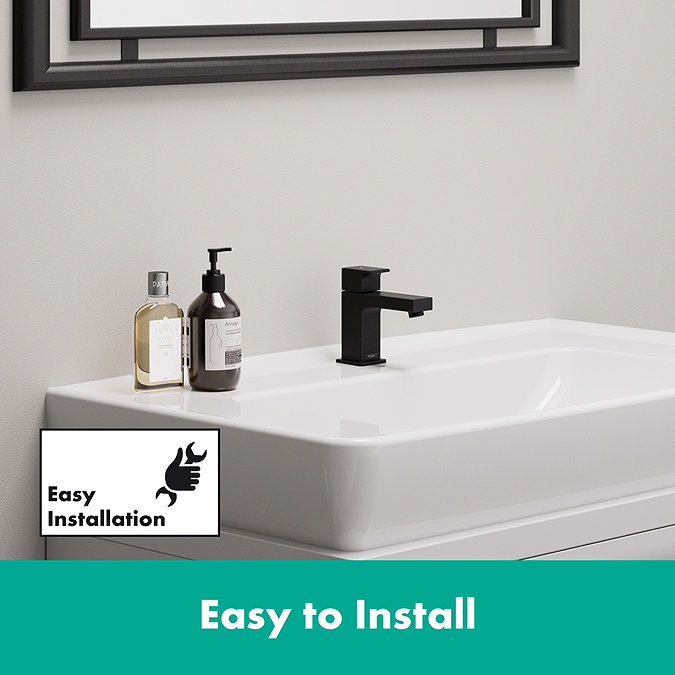 hansgrohe Vernis Shape Pillar Tap 70 for Cold Water without Waste - Matt Black