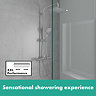 hansgrohe Vernis Shape Showerpipe 230 Thermostatic Shower Mixer - Chrome - 26286000  Standard Large 