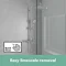 hansgrohe Vernis Shape Showerpipe 230 Thermostatic Shower Mixer - Chrome - 26286000  In Bathroom Lar