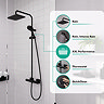 hansgrohe Vernis Shape Showerpipe 230 Thermostatic Shower Mixer - Matt Black