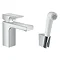 hansgrohe Vernis Shape Single Lever Basin Mixer 100 with Bidet Spray and 160cm Shower Hose - 7121600