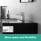 hansgrohe Vernis Shape Single Lever Basin Mixer 100 with Pop-up Waste - Chrome - 71561000 Feature Large Image