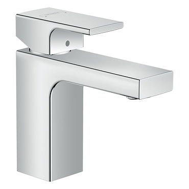 hansgrohe Vernis Shape Single Lever Basin Mixer 100 with Pop-up Waste - Chrome - 71561000  Profile Large Image