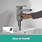 hansgrohe Vernis Shape Single Lever Basin Mixer 100 without Waste - Chrome