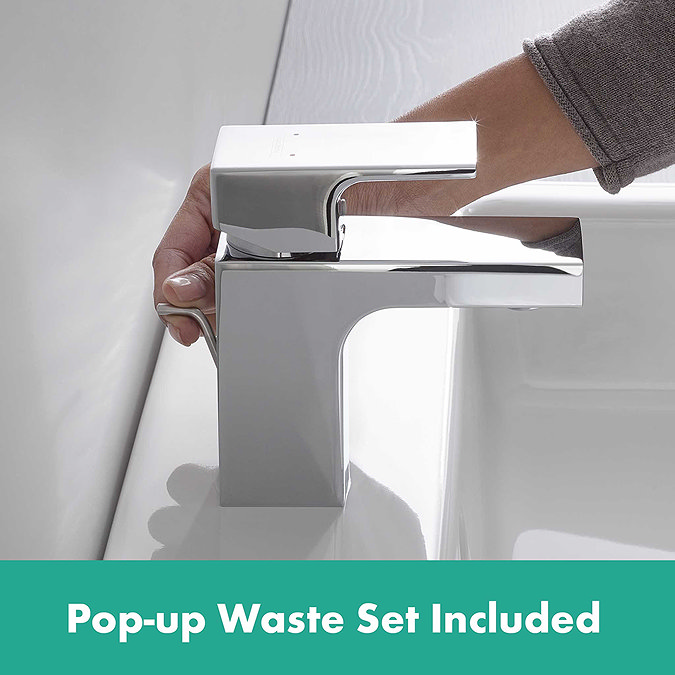 hansgrohe Vernis Shape Single Lever Basin Mixer 70 with Pop-up Waste - Chrome