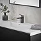 hansgrohe Vernis Shape Single Lever Basin Mixer 70 without Waste - Matt Black - 71567670 Profile Large Image