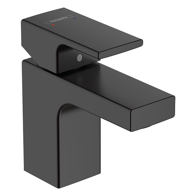 hansgrohe Vernis Shape Single Lever Basin Mixer 70 without Waste - Matt Black - 71567670 Large Image