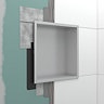 hansgrohe XtraStoris Matt Black Original Wall Niche with Frame