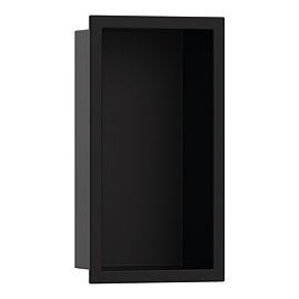 hansgrohe XtraStoris Original Wall Niche with Frame - Matt Black