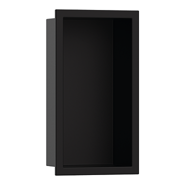 hansgrohe XtraStoris Matt Black Original Wall Niche with Frame