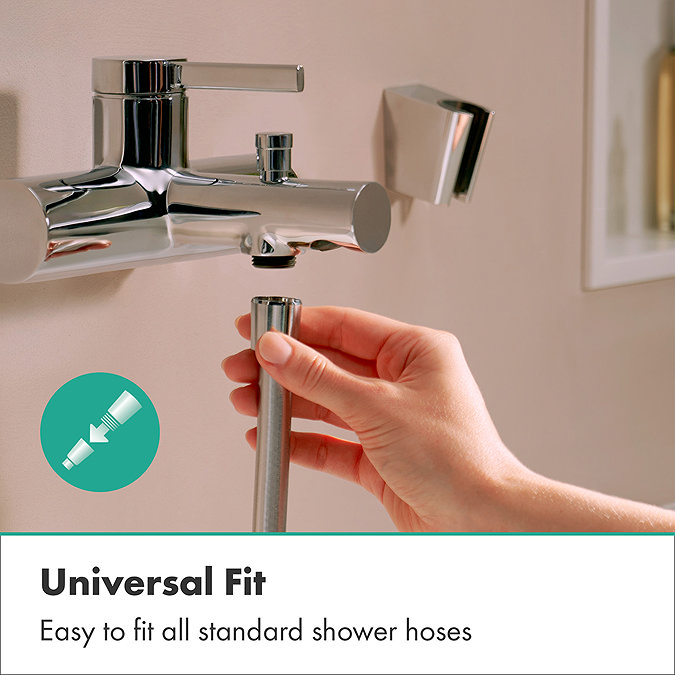hansgrohe Zesis S Single Lever Bath Mixer for Exposed Installation with 153mm Centre Distance - Chrome