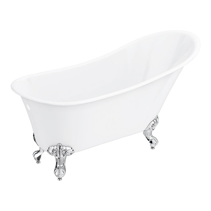 Harlow 1610 x 705mm Slipper Bath + Chrome Leg Set  Feature Large Image